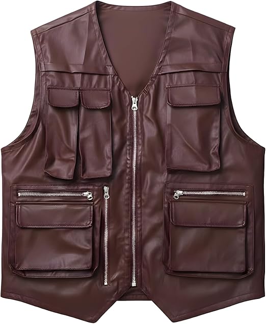 61Jbop5sc9L._AC_SX522_ Leather Vest - Image 1