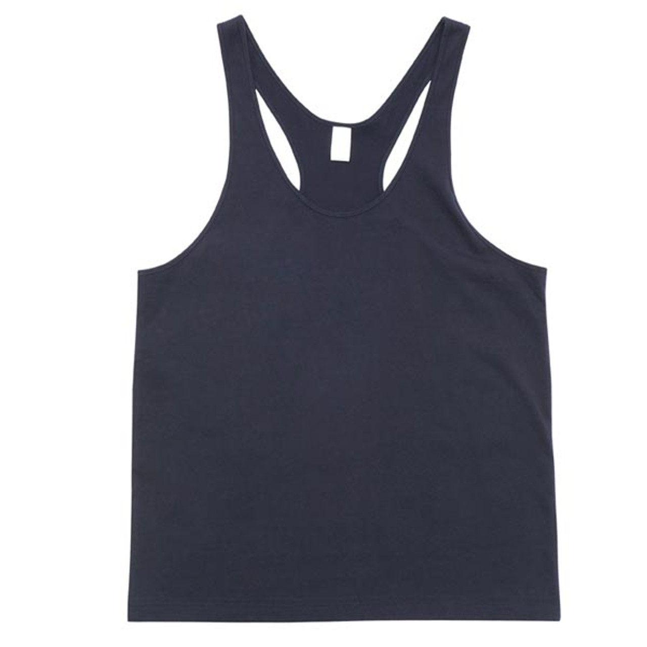 RA_T407HC_t_back_mens_singlet_navy__55177 Fitness Singlet - Image 1